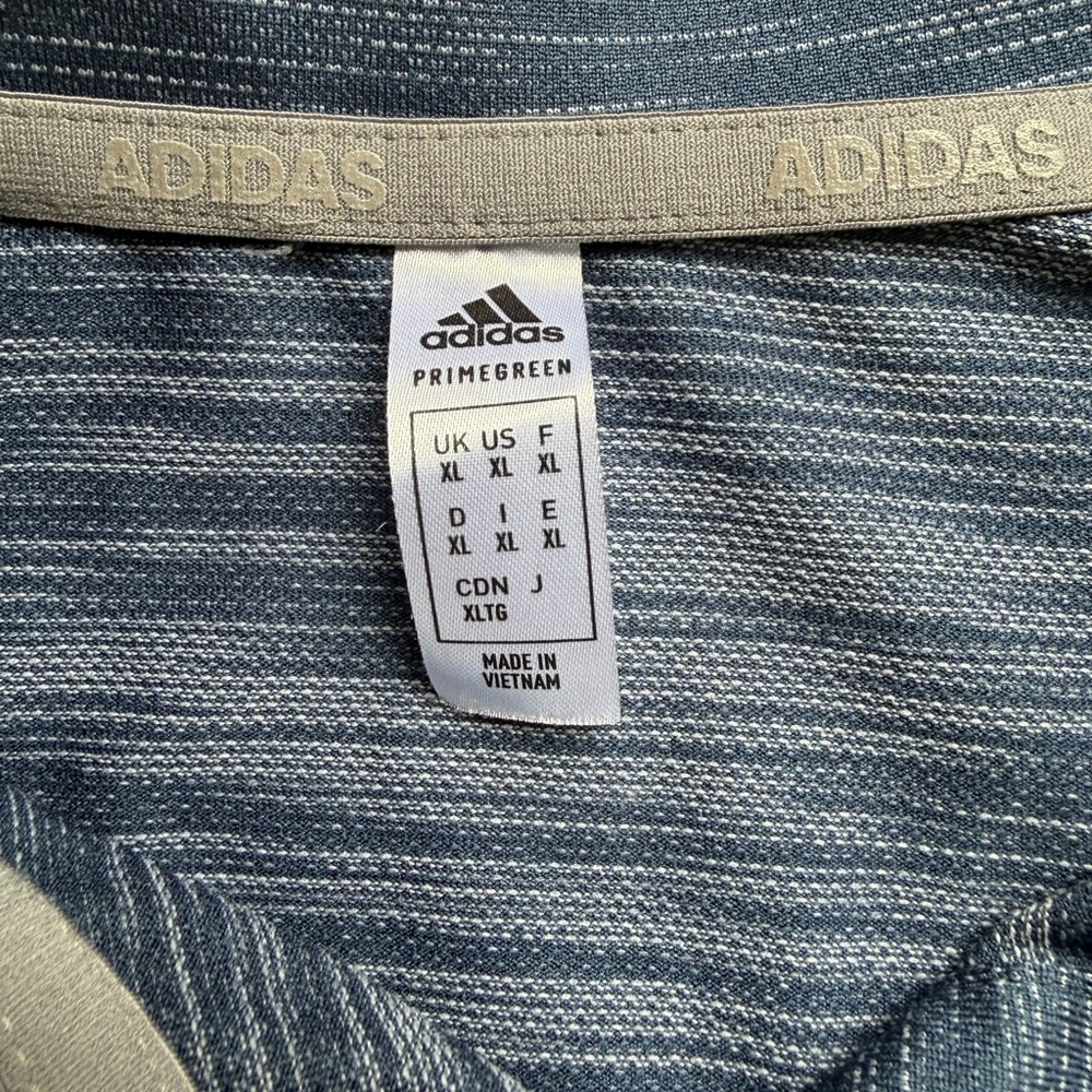 Adidas XL Disney Minnie Mouse Heather Blue Space Dye Golf Short Sleeve Polo - Picture 5 of 7